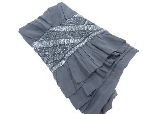 正絹　絞り若松模様男物兵児帯